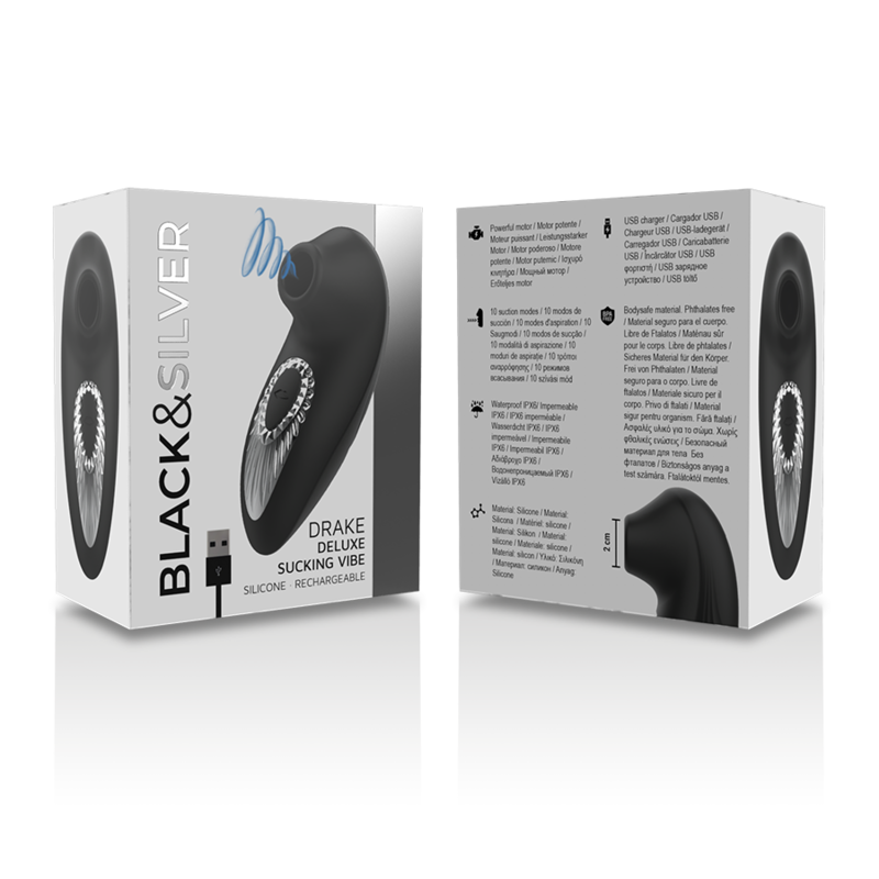 DRAKE succionador de clítoris premium con USB, en caja