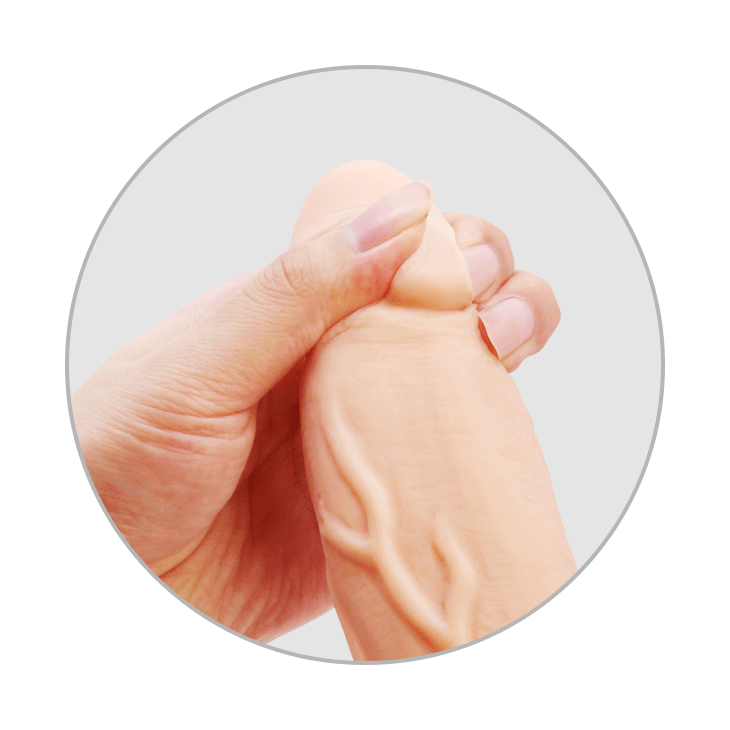 PRETTY LOVE BEAUTIFUL JACK dildo pene consolador realista en silicona con ventosa de succión 260X50mm, cabeza