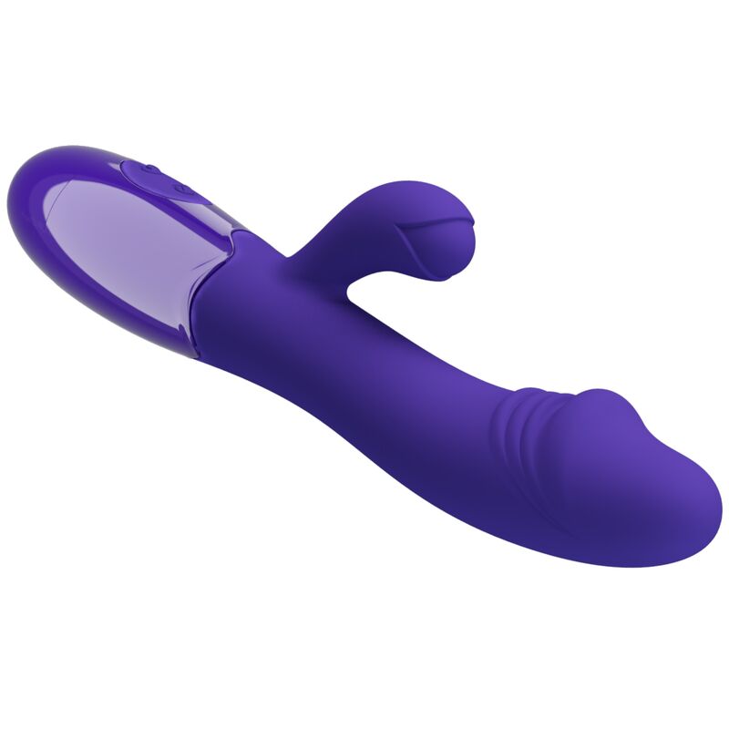 SNAPPY-YOUTH dildo vibrador conejo para doble estimulación vagina y clítoris con USB , vista plana