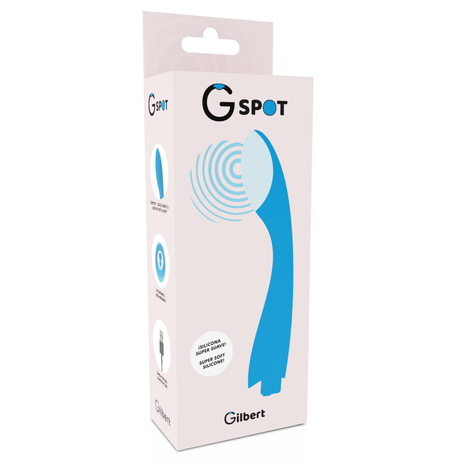 GSPOT GILBERT vibrador para vagina y próstata en silicona con USB, en caja